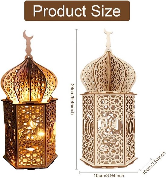 Or Ramadan Lune Led Lampe Décoration Maison Métal Ramadan Kareem Lu