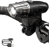 Oplaadbare fietsverlichting - USB oplaadbare fietslamp - Koplamp - Voorlicht - Mountainbike