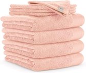 Walra handdoek 6 stuks 50x100cm roze