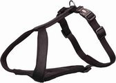 Trixie hondentuig premium y-tuig zwart - 50-60x1,5 cm - 1 stuks