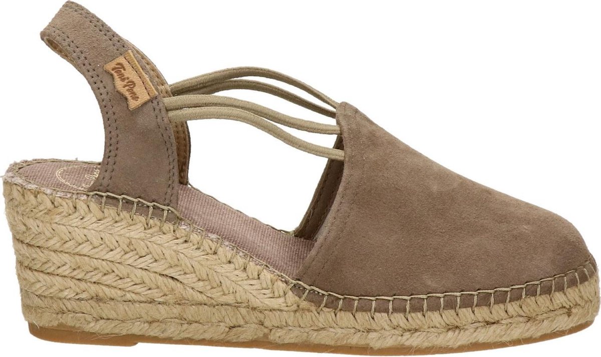 Toni Pons Tremp Dames Espadrilles op sleehak Beige - Schoenen.nl