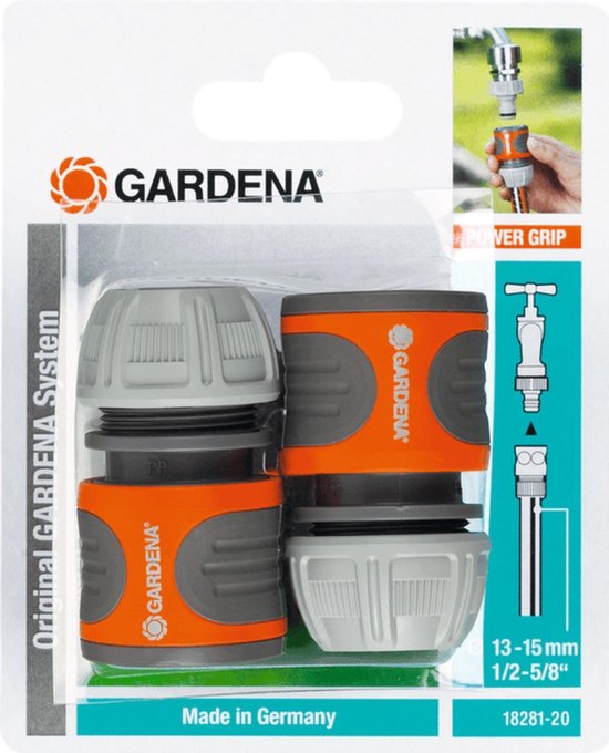 GARDENA Set De Base 13 Mm (1/2'') – Kit Complet Raccord + Lance D’Arrosage – Compatible Robinets 26,5 Mm & 33,3 Mm (1'') – Pour Tuyaux 13-15 Mm