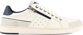 Travelin' Hereford - Casual leren herensneakers met rits - Wit leer - Maat 43