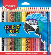 COLOR'PEPS ANIMALS kleurpotlood - in ophangdoos x 24