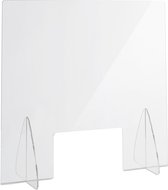 Relaxdays Spatscherm acrylglas - baliescherm - scheidingswand - anti-spat - transparant - A