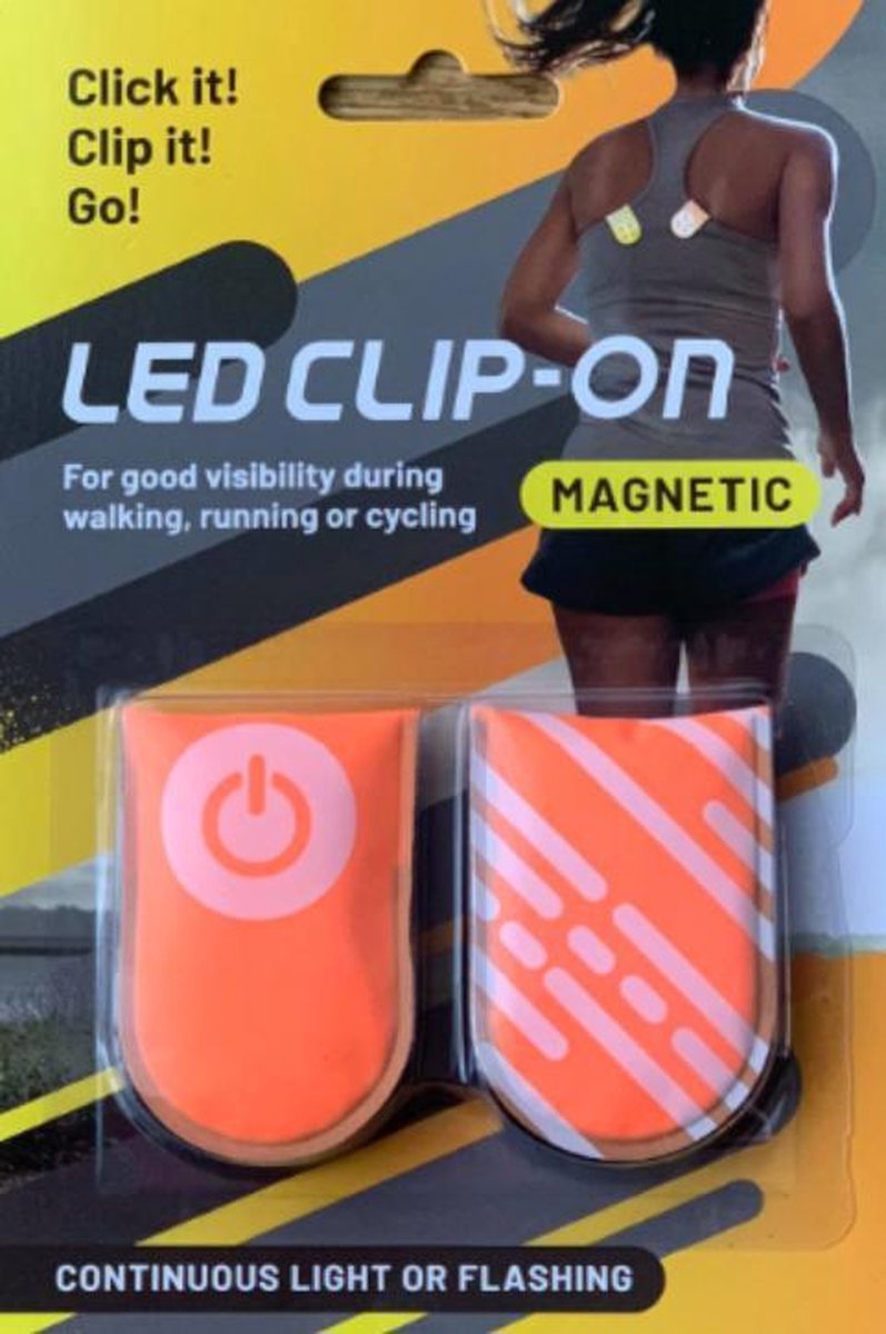Feux de course - Clip LED magnétique avec batterie - Visible dans  l'obscurité - Banc