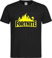 Zwart T shirt met Geel "Fortnite Battle Royal" print size M