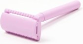 Safety Razor Roze - trus. - inclusief 5 scheermesjes roze voor vrouwen dames - Double Edge Single Blade - Zero Waste - Duurzaam Scheren
