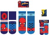 Spiderman Sokken | 2 Paar | Badstof | Maat 31 - 34 | Anti-slip | Dikke Sokken