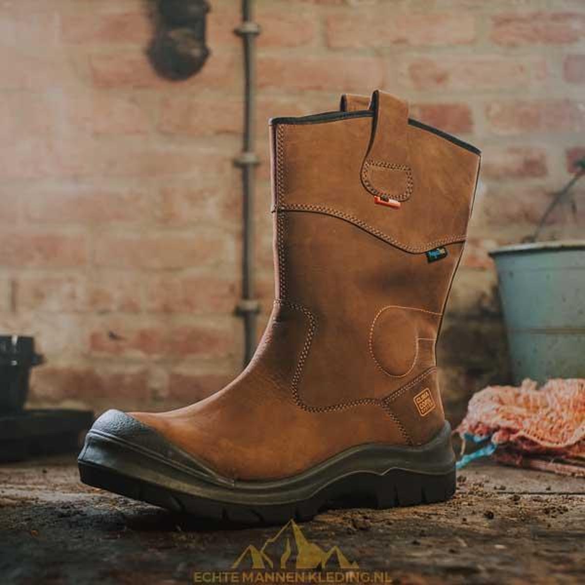 No Risk werklaars Hawick 6674.02 S3 Aqua-tex - Bruin - 43 | bol.com