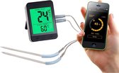 Rosenstein & Söhne oventhermometer: Grillthermometer met Bluetooth, Android & iOS app, 2 temperatuursensoren