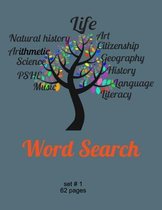 Word Search set # 1 62 pages: This word activity book is great for kids and adults alike. Keep your mind active and have challenges with each other