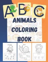 ABC Animals Coloring Book: Educational Coloring Pages of Animal Letters A to Z and a Simple Addition Game