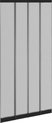 O'DADDY vliegengordijn deur- lamellenhor - 100x250 fiberglass - zwart