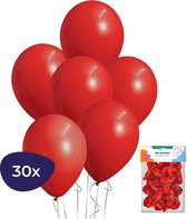 Rode Ballonnen – Helium Ballonnen – Verjaardag Versiering – Valentijn Decoratie – 30 stuks