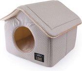 Martin sellier hondenmand kattenmand huis just love taupe (43X43X40 CM)