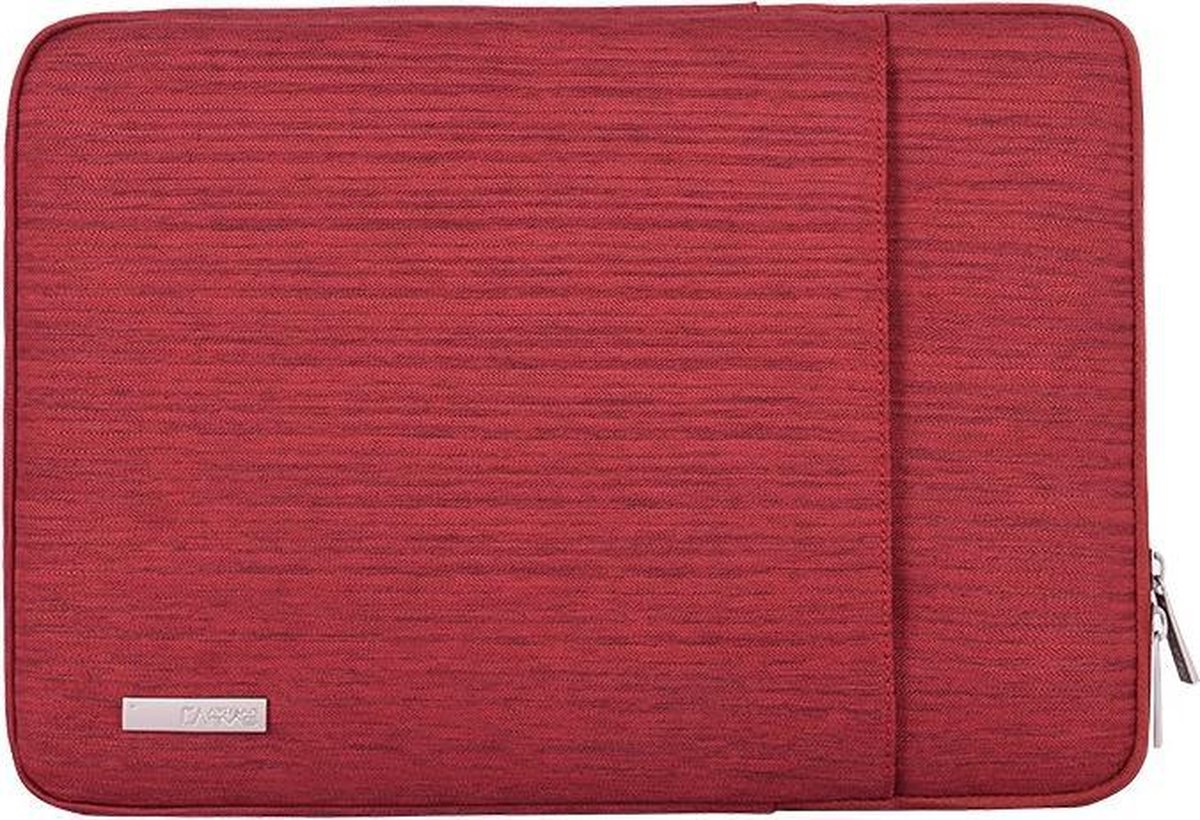 Laptophoes 13 Inch RV – Case Hoes Geschikt voor o.a Macbook Pro 13 Inch 2009-2012 / Pro 14 inch 2021 / Macbook Air 2008-2017 – Laptop Sleeve – Rood