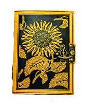 Sunflower Embossed Leather Journal