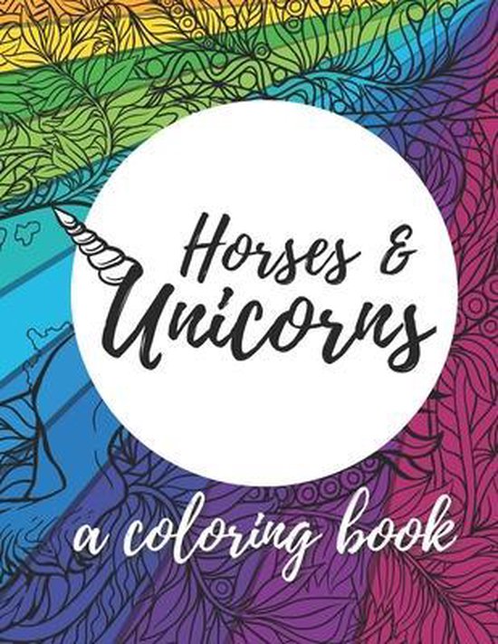 Coloring Street Horses & Unicorns, Nathalie Aynie 9798724053877
