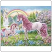Diamond Painting Volwassenen - Unicorns - Volledige Bedekking - Ronde Steentjes - 20 x 30 CM