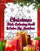 Christmas Kids Coloring Book & Kids Color By Numbers