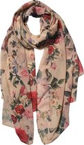 Clayre & Eef sjaal 90x180cm beige