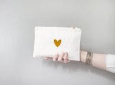 Stationery & Gift | Cosmetic Bag | Etui | Katoenen tasje gevoerd | 15 x 22 cm |