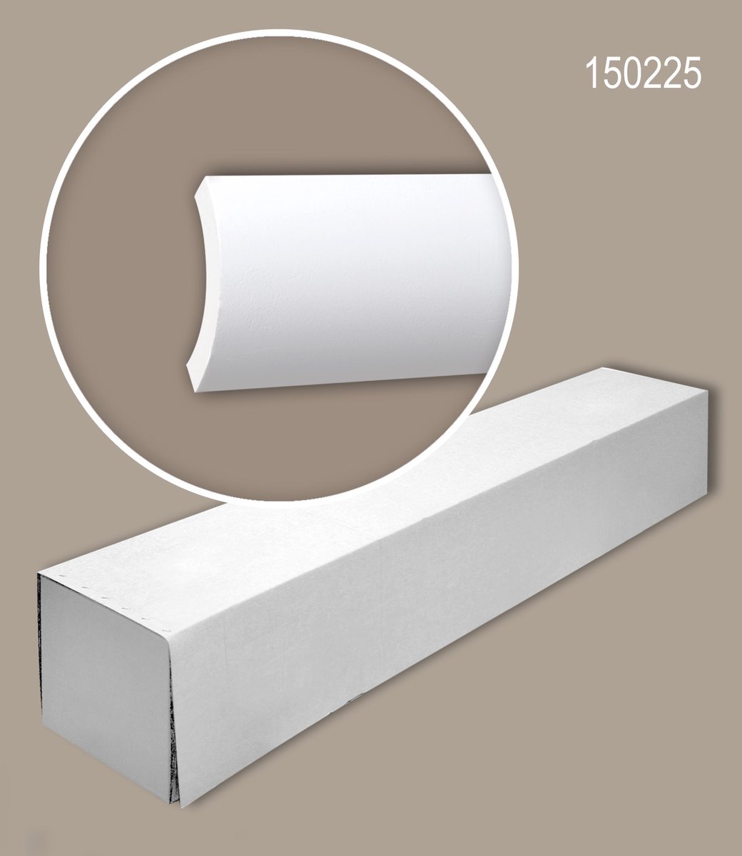 Profhome 150225 1 doos 8 stukken Kroonlijst 16 m