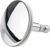 WiseGoods Premium Afvoerplug - Afsluitbare Stop voor Gootsteen, Wastafel en Bad Plug - Badkamer - Chrome - 44 mm