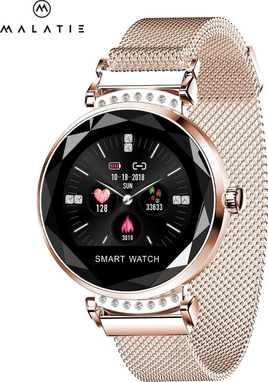 Malatie® Palm Smartwatch Smartwatch dames met stappenteller Activity tracker