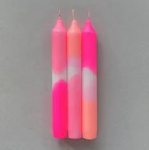 Kaarsen - Set van 3 - Pink Stories - Flamingo Dreams
