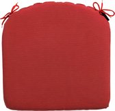 Coussin d'Assise Madison Panama 46 X 48 Cm Katoen/ Polyester Rouge