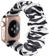 Geschikt voor Apple Watch bandje 38 / 40 / 41 mm - Series 1 2 3 4 5 6 7 8 SE - Smartwatch iWatch horloge band - 38mm 40mm 41mm - Fungus - Nylon - Zebra - Print