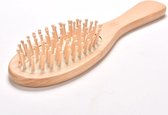 Cabantis Bamboe Haarborstel|Hoofd Massage|Kapper|Biologische afbreekbaar|Anti-klit|Medium