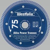 Diamantdoorslijpschijf Akku Power Trennen, diameter 75 mm