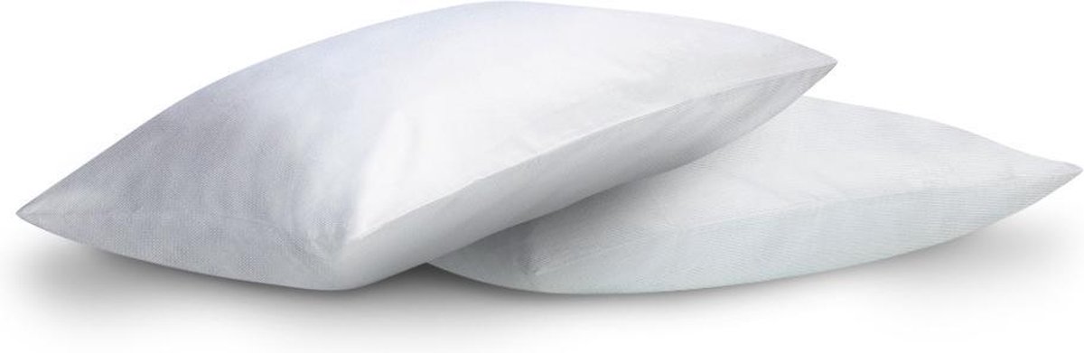 Cillows Kussensloop met Rits - Katoensatijn - 60x70 cm - Wit | bol