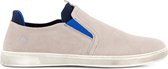 Travelin' Torquay Heren - Leren instappers - Boot schoen - Espadrilles - Grijs Leer - Maat 45