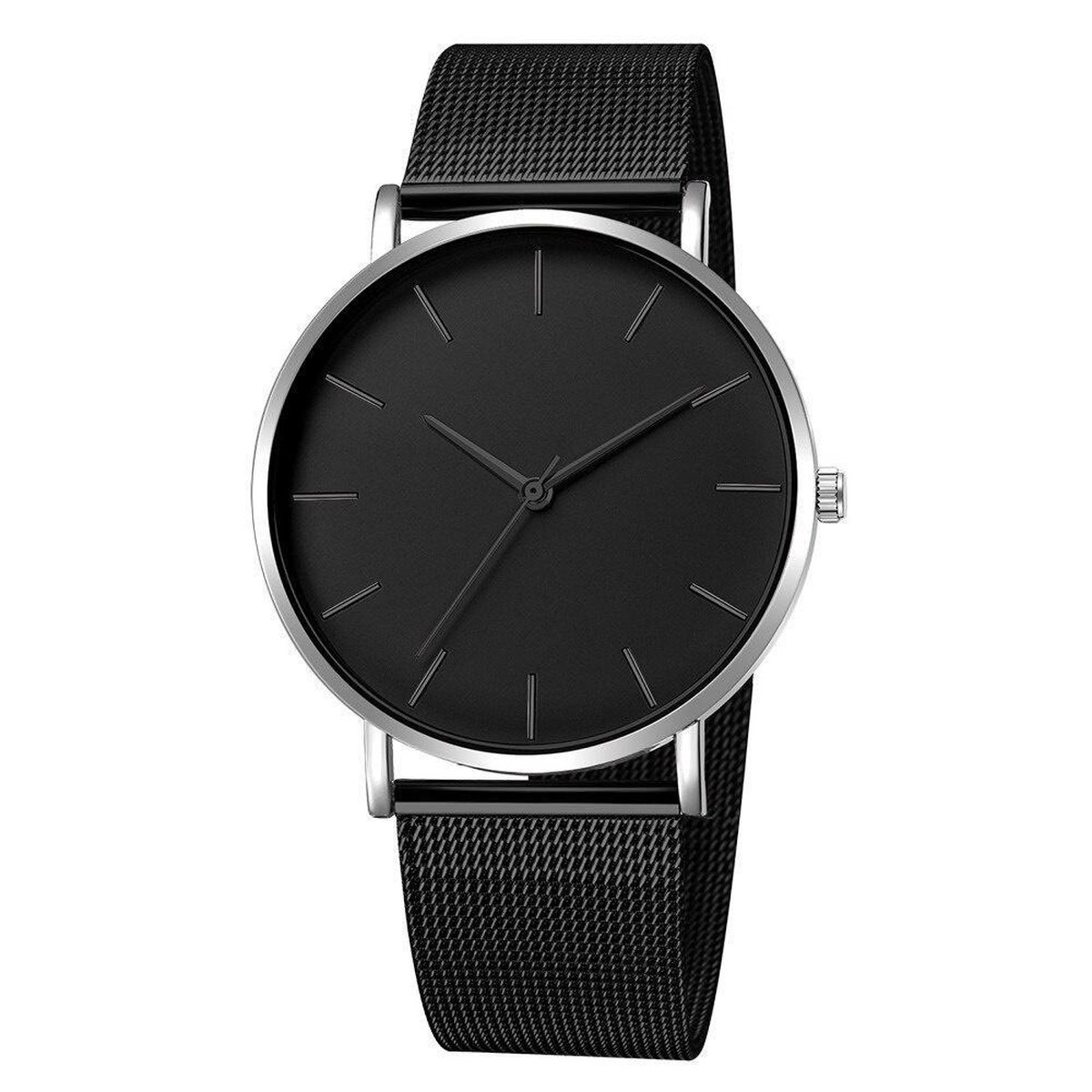 Maxx Mesh Zwart - Zilver Horloge | Staal | Ø 40 mm | Fashion Favorite