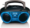 Lenco SCD-501 - Draagbare radio CD speler met Bluetooth®, USB en MP3 - Blauw