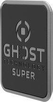 Celly - GhostSuperFix Autohouder met 2 Magneetplaten Zelfklevend - Kunststof - Zwart