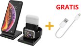 332IQ Draadloos 3-in-1 oplaadstation voor Apple iPhone, AirPods en Apple watch - Qi draadloze oplader met GRATIS lightning kabel