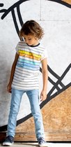 B-Nosy Jongens t-shirts & polos B-Nosy Boys ss with printed stripes Forward snow stripe 92
