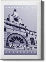 Walljar - Hoofdstation Groningen - Muurdecoratie - Poster