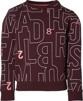 Quapi jongens sweater Derek Bordeaux Text