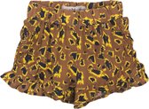 Koko Noko - Meisjes - Panterprint short camel - maat 92