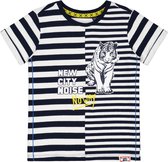 Quapi T-shirt Bent dark blue stripe