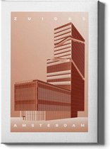 Walljar - Zuidas - Muurdecoratie - Poster met lijst