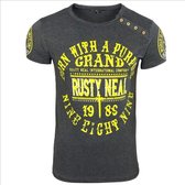 Rusty Neal - heren T-shirt antraciet - 15216