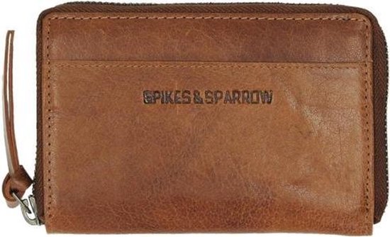 Schuldig pijn Atticus Spikes & Sparrow Dames portemonnee Bronco Leer - cognac | bol.com
