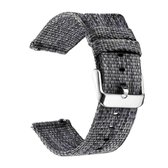 DrPhone SWB03 - Smart Watch Bandje -  Nylon - Gesp Sluiting - 20mm - Grijs